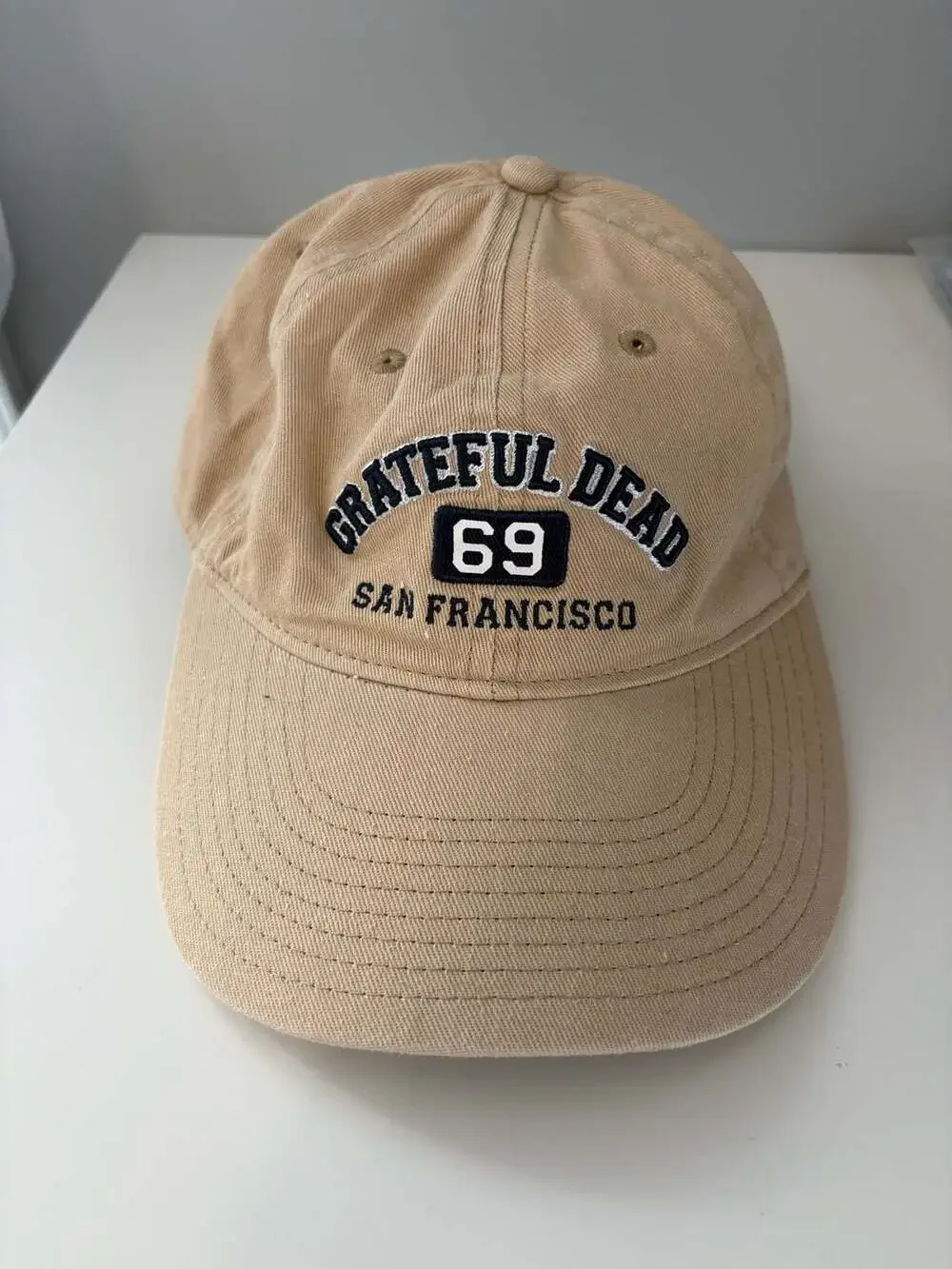 Liquid Blue Grateful Dead San Francisco '69 Embroidered Khaki Baseball Hat